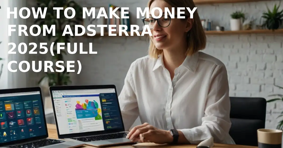 HOW TO MAKE MONEY FROM ADSTERRA 2025(FULL COURSE)